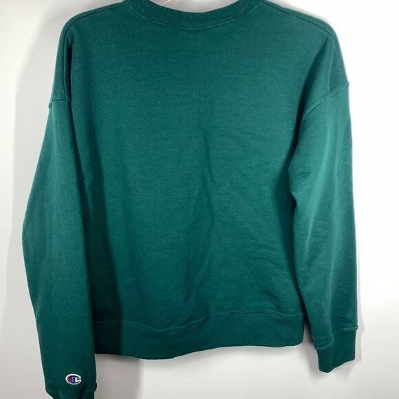 Champion Women's Script Logo Powerblend Crewneck Sweatshirt Green Size Small - Picture 7 of 8